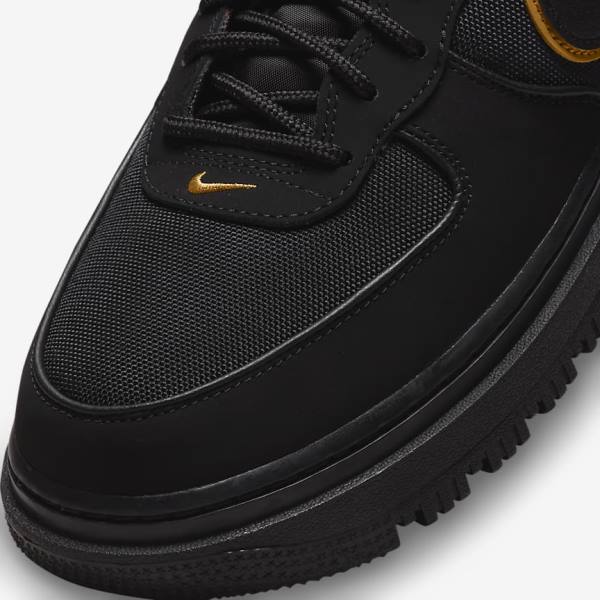 Scarpe Da Ginnastica Uomo Nike Air Force 1 Boot Nere Marroni Oro | NK023KYQ