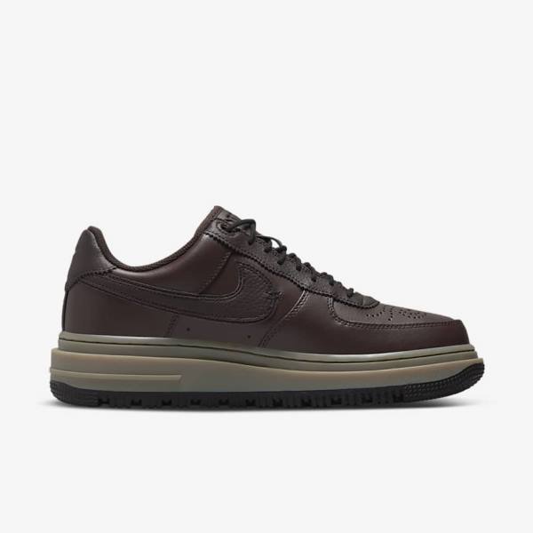 Scarpe Da Ginnastica Uomo Nike Air Force 1 Luxe Marroni Nere Marroni Scuro | NK098KQG