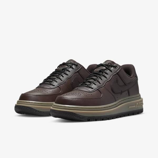 Scarpe Da Ginnastica Uomo Nike Air Force 1 Luxe Marroni Nere Marroni Scuro | NK098KQG