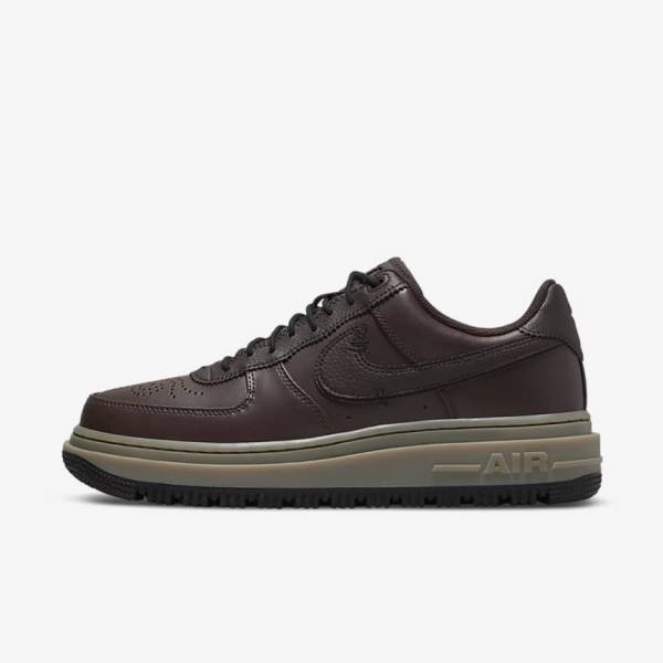 Scarpe Da Ginnastica Uomo Nike Air Force 1 Luxe Marroni Nere Marroni Scuro | NK098KQG