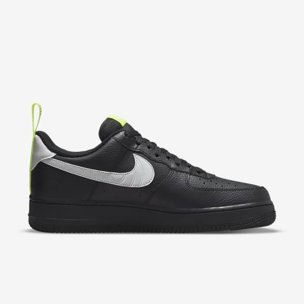 Scarpe Da Ginnastica Uomo Nike Air Force 1 Nere Argento Bianche | NK172VRK