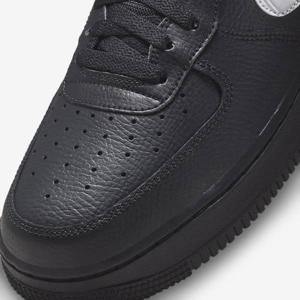 Scarpe Da Ginnastica Uomo Nike Air Force 1 Nere Argento Bianche | NK172VRK