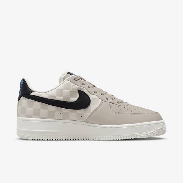 Scarpe Da Ginnastica Uomo Nike Air Force 1 07 QS Crema Nere Nere | NK368ZYH