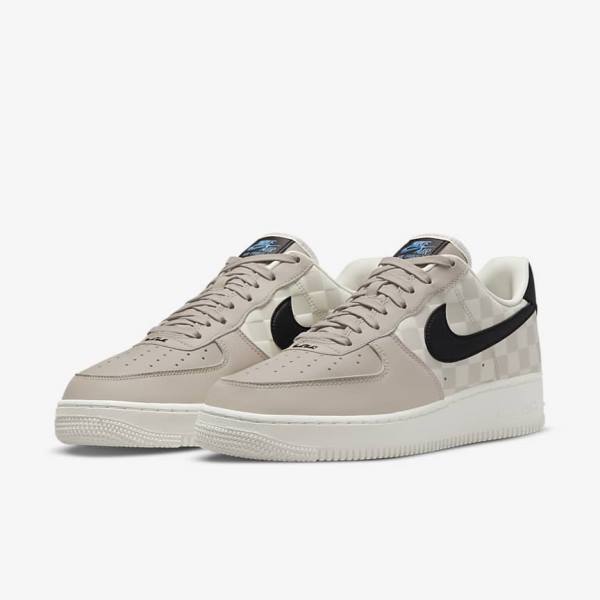 Scarpe Da Ginnastica Uomo Nike Air Force 1 07 QS Crema Nere Nere | NK368ZYH