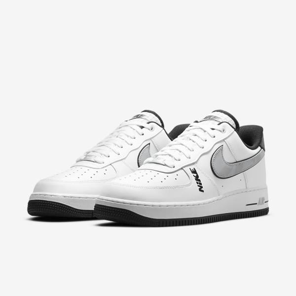 Scarpe Da Ginnastica Uomo Nike Air Force 1 07 LV8 Bianche Nere Grigie Bianche | NK369PAY