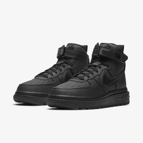 Scarpe Da Ginnastica Uomo Nike Air Force 1 Boot Nere Grigie Scuro Bianche | NK489IVO