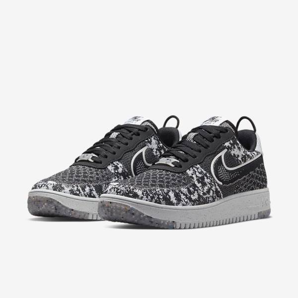 Scarpe Da Ginnastica Uomo Nike Air Force 1 Crater Flyknit Next Nature Nere Bianche Platino Nere | NK524AQN