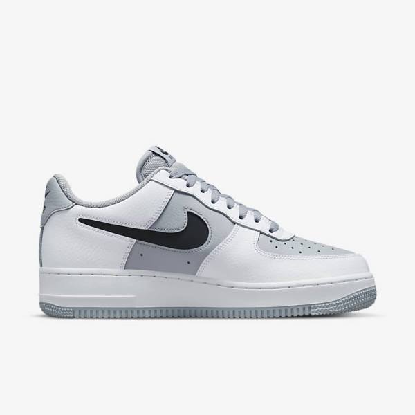 Scarpe Da Ginnastica Uomo Nike Air Force 1 07 LV8 Bianche Grigie Nere | NK649QYB