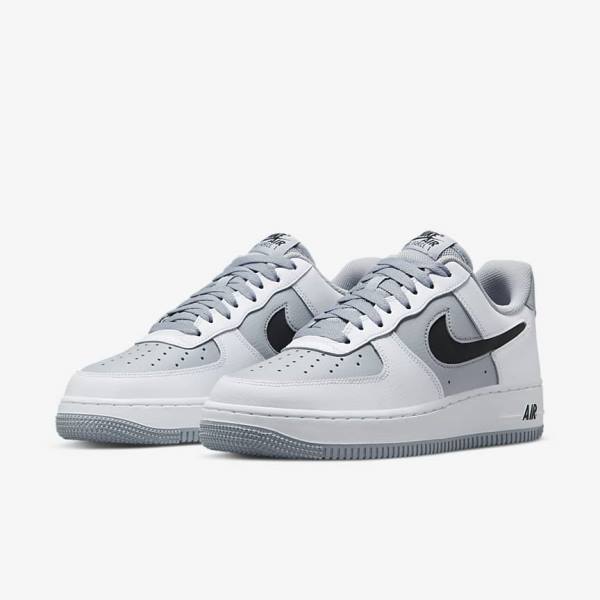 Scarpe Da Ginnastica Uomo Nike Air Force 1 07 LV8 Bianche Grigie Nere | NK649QYB