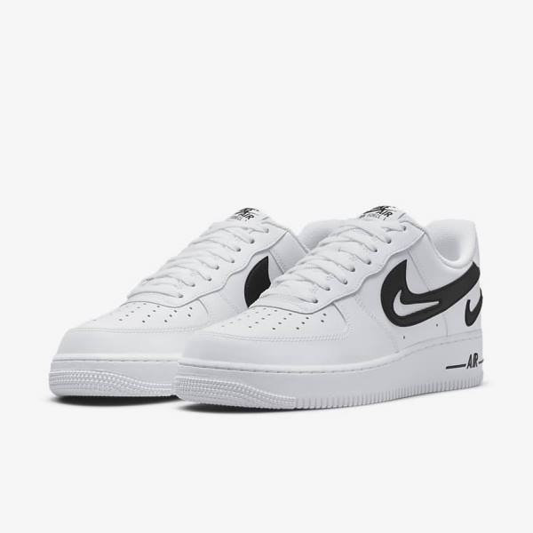 Scarpe Da Ginnastica Uomo Nike Air Force 1 07 Bianche Nere | NK651KAM