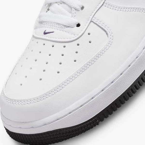 Scarpe Da Ginnastica Uomo Nike Air Force 1 07 LV8 Bianche Nere Bianche Viola | NK809SQF