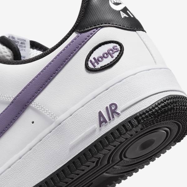 Scarpe Da Ginnastica Uomo Nike Air Force 1 07 LV8 Bianche Nere Bianche Viola | NK809SQF