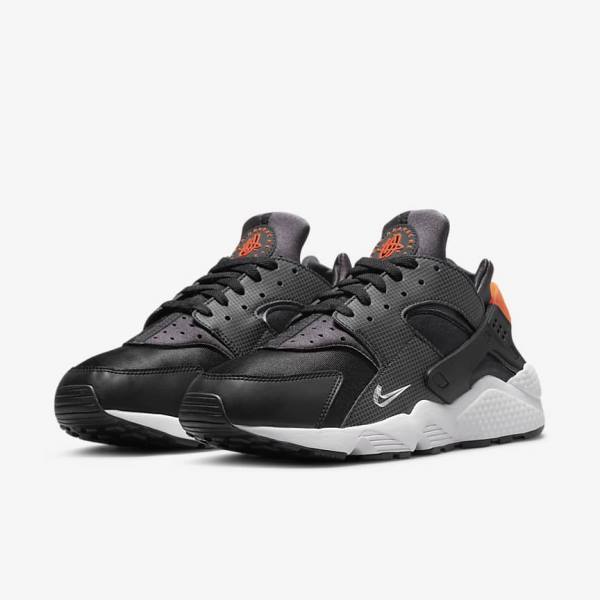 Scarpe Da Ginnastica Uomo Nike Air Huarache Nere Arancioni Grigie Bianche | NK027VJI