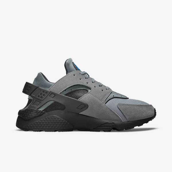 Scarpe Da Ginnastica Uomo Nike Air Huarache Grigie Blu Chiaro Nere Metal Argento | NK194UVR