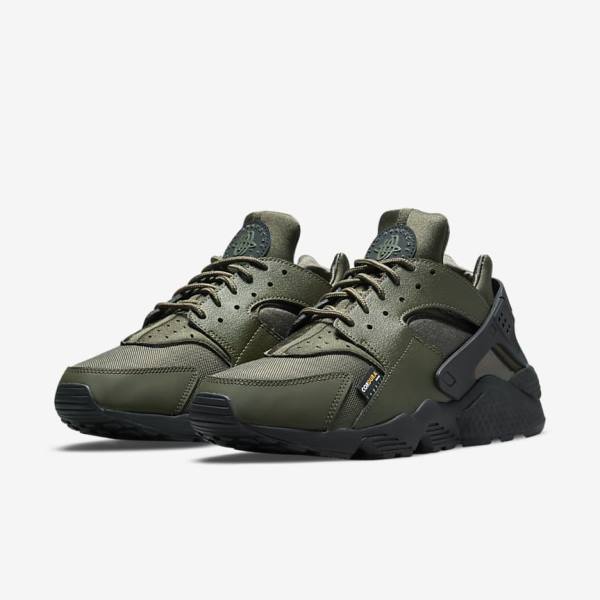 Scarpe Da Ginnastica Uomo Nike Air Huarache Khaki Nere Oro Khaki | NK248HJA