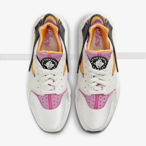 Scarpe Da Ginnastica Uomo Nike Air Huarache Beige Chiaro Oro Nere Rosa | NK870HVB