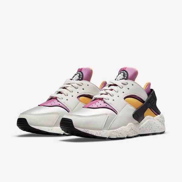 Scarpe Da Ginnastica Uomo Nike Air Huarache Beige Chiaro Oro Nere Rosa | NK870HVB