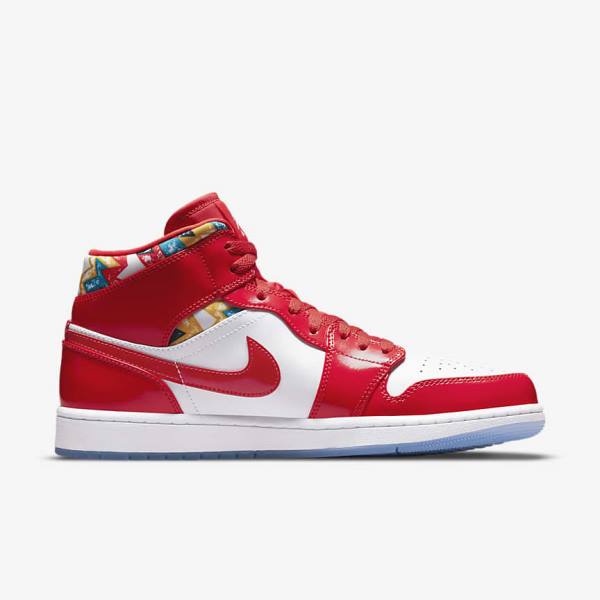 Scarpe Da Ginnastica Uomo Nike Air Jordan 1 Mid SE Rosse Blu Marino Bianche | NK147QIX