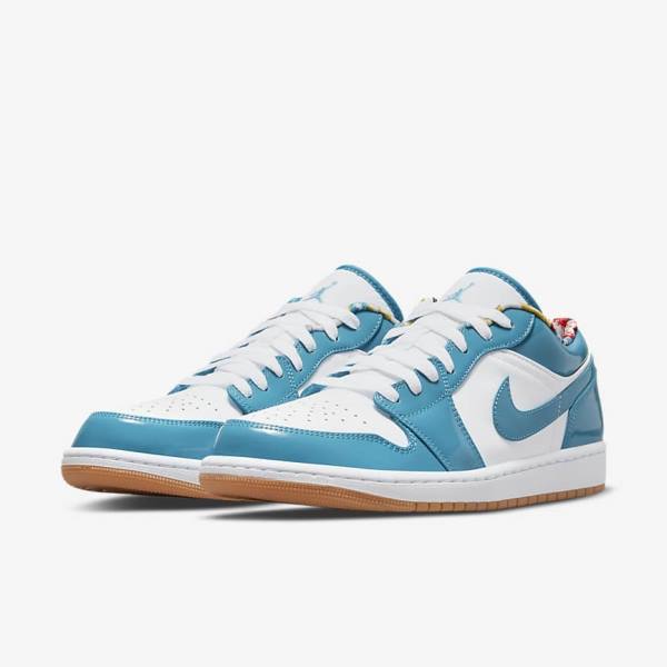 Scarpe Da Ginnastica Uomo Nike Air Jordan 1 Low SE Verde Acqua Bianche Blu Marino Verde Acqua | NK374NWP