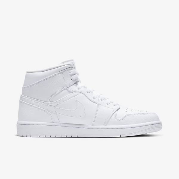 Scarpe Da Ginnastica Uomo Nike Air Jordan 1 Mid Bianche | NK396DCQ