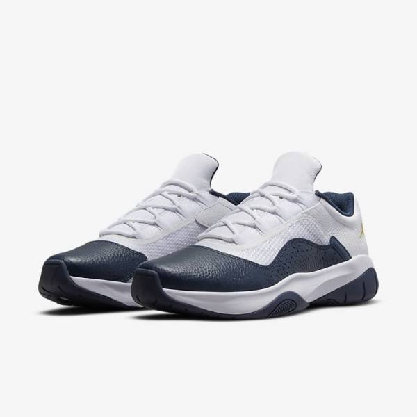 Scarpe Da Ginnastica Uomo Nike Air Jordan 11 CMFT Low Bianche Blu Marino | NK486XSE