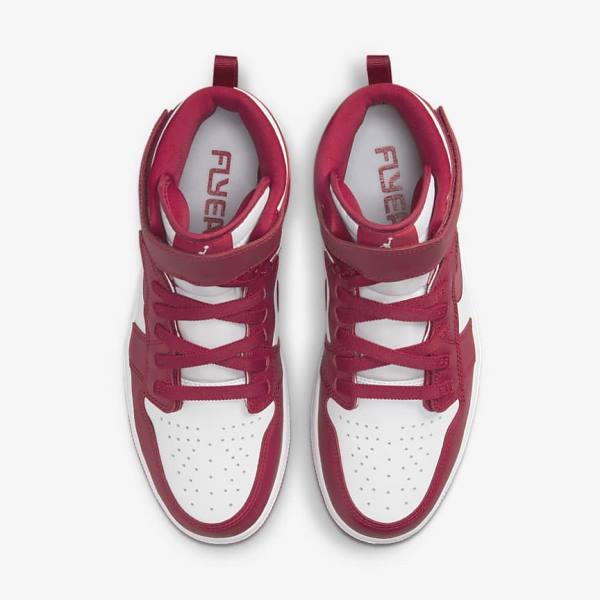 Scarpe Da Ginnastica Uomo Nike Air Jordan 1 Hi FlyEase Rosse Bianche | NK683HTO