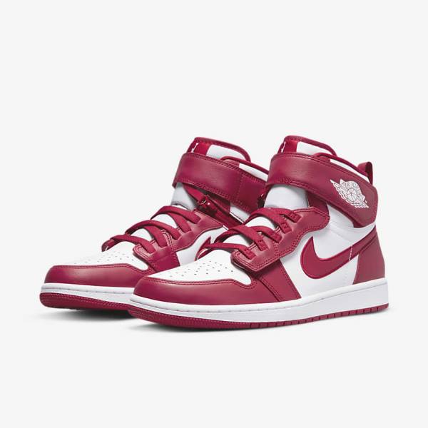 Scarpe Da Ginnastica Uomo Nike Air Jordan 1 Hi FlyEase Rosse Bianche | NK683HTO