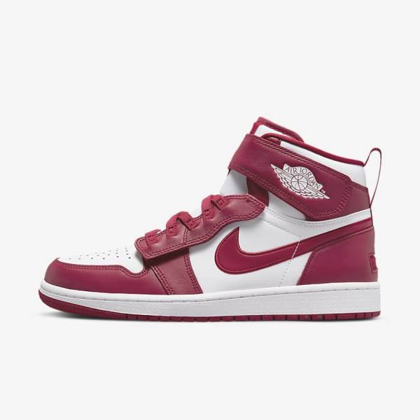 Scarpe Da Ginnastica Uomo Nike Air Jordan 1 Hi FlyEase Rosse Bianche | NK683HTO