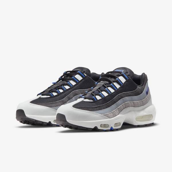 Scarpe Da Ginnastica Uomo Nike Air Max 95 Nere Grigie Scuro Blu | NK197WDG