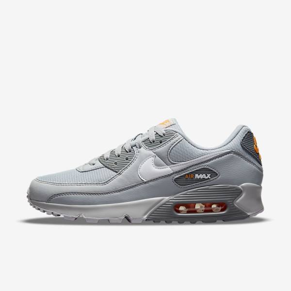 Scarpe Da Ginnastica Uomo Nike Air Max 90 Grigie Bianche | NK248XYL