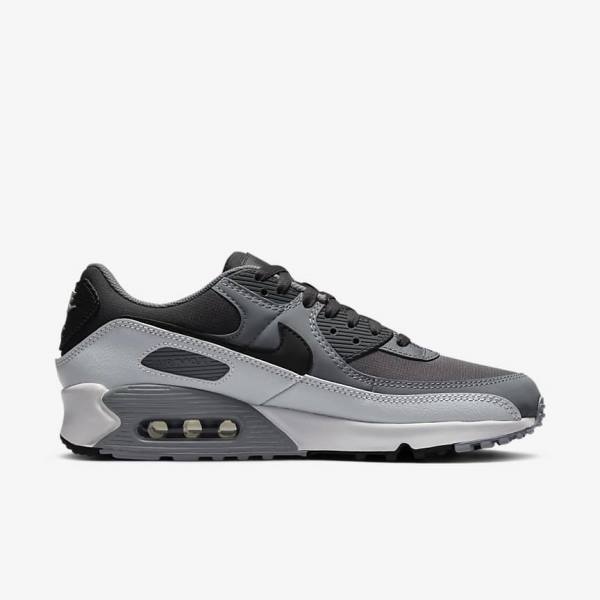 Scarpe Da Ginnastica Uomo Nike Air Max 90 Grigie Scuro Nere | NK267EOF