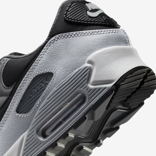 Scarpe Da Ginnastica Uomo Nike Air Max 90 Grigie Scuro Nere | NK267EOF