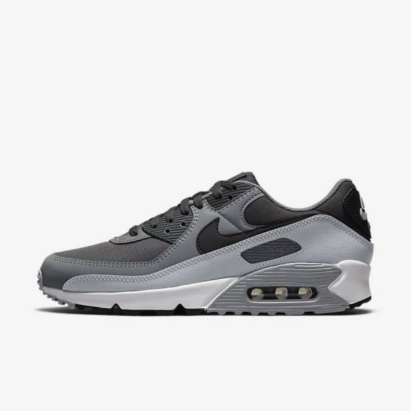 Scarpe Da Ginnastica Uomo Nike Air Max 90 Grigie Scuro Nere | NK267EOF