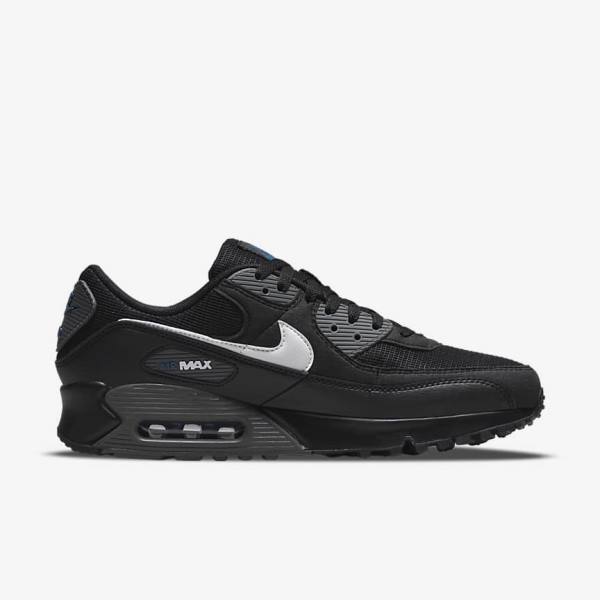 Scarpe Da Ginnastica Uomo Nike Air Max 90 Nere Grigie Bianche | NK295AOL