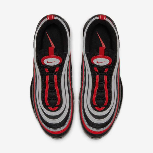 Scarpe Da Ginnastica Uomo Nike Air Max 97 Nere Metal Argento Rosse | NK403KVX