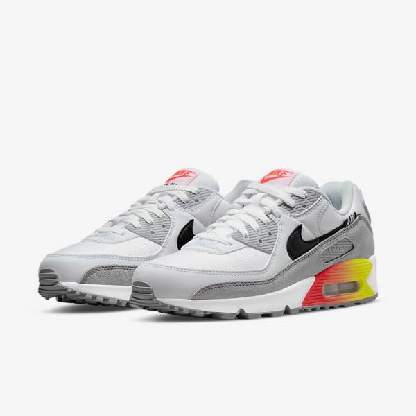 Scarpe Da Ginnastica Uomo Nike Air Max 90 Air Max Month Grigie Rosse Chiaro Nere | NK498EQJ