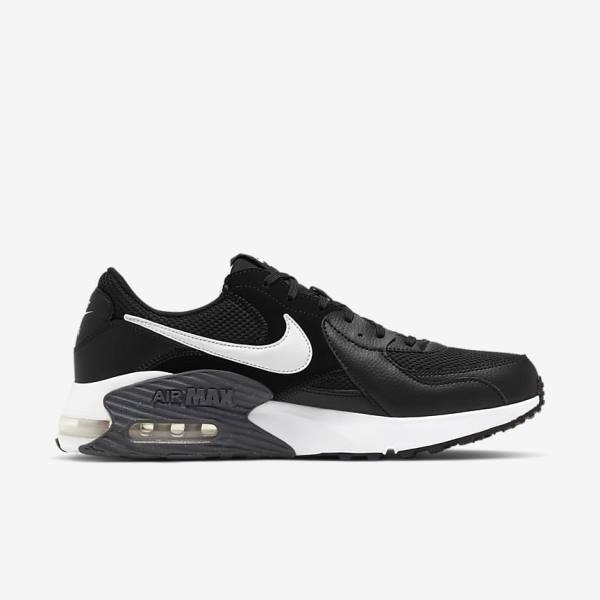 Scarpe Da Ginnastica Uomo Nike Air Max Excee Nere Grigie Scuro Bianche | NK384ZFL