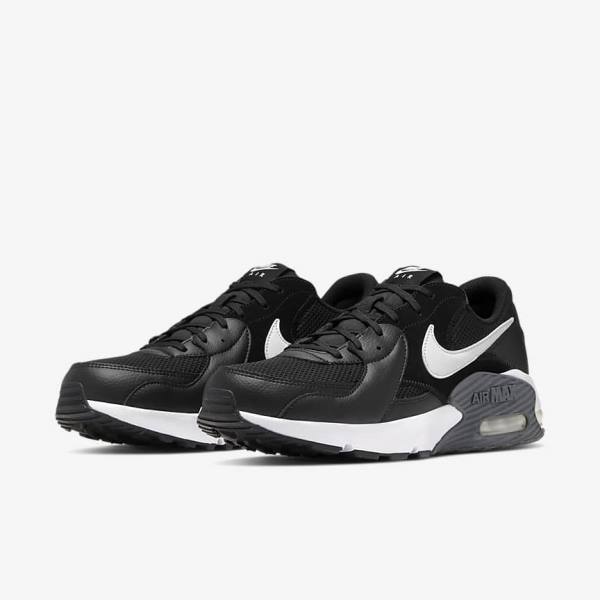 Scarpe Da Ginnastica Uomo Nike Air Max Excee Nere Grigie Scuro Bianche | NK384ZFL