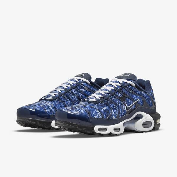 Scarpe Da Ginnastica Uomo Nike Air Max Plus Blu Marino Bianche Nere Blu Marino | NK170RIG