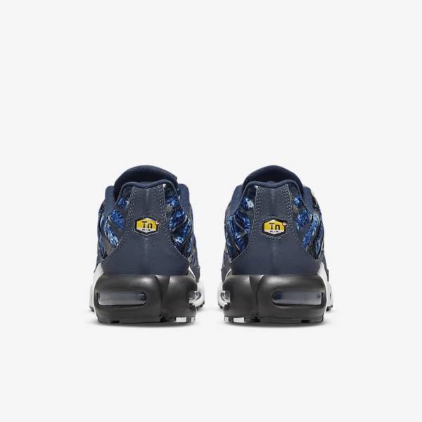 Scarpe Da Ginnastica Uomo Nike Air Max Plus Blu Marino Bianche Nere Blu Marino | NK170RIG