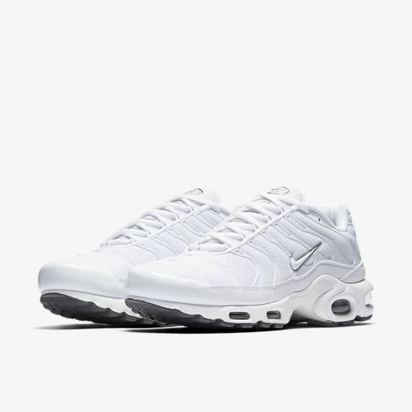 Scarpe Da Ginnastica Uomo Nike Air Max Plus Bianche Nere Grigie Bianche | NK294BIZ