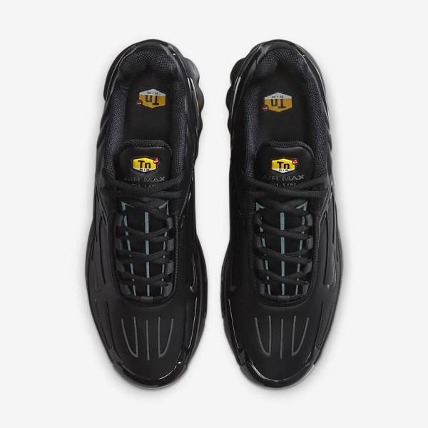 Scarpe Da Ginnastica Uomo Nike Air Max Plus 3 Pelle Nere Grigie Scuro | NK305IGF