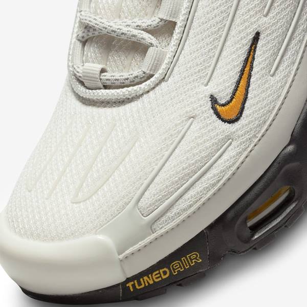 Scarpe Da Ginnastica Uomo Nike Air Max Plus 3 Beige Chiaro Nere Argento Oro | NK795RMA