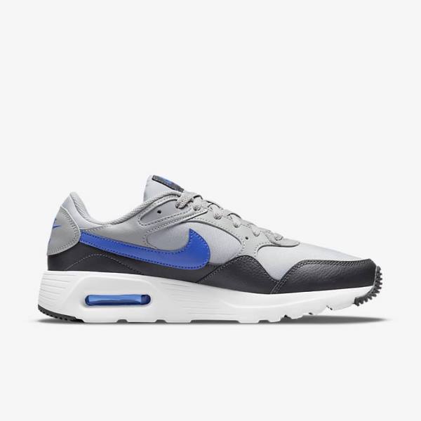 Scarpe Da Ginnastica Uomo Nike Air Max SC Grigie Chiaro Grigie Scuro Bianche Blu Reale | NK483OWA