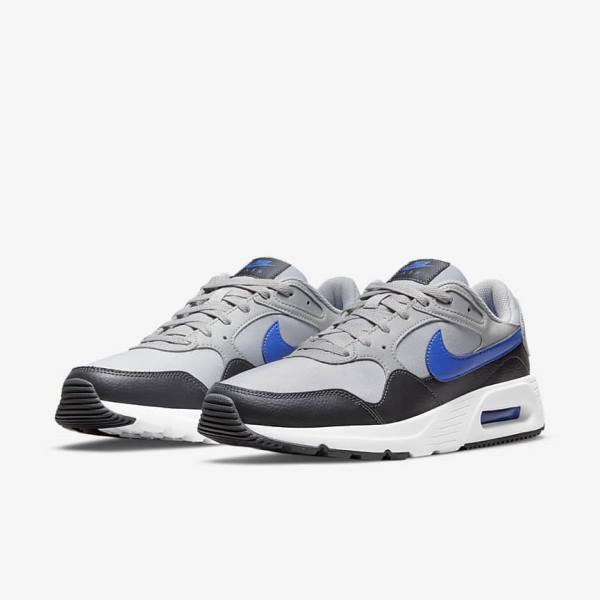 Scarpe Da Ginnastica Uomo Nike Air Max SC Grigie Chiaro Grigie Scuro Bianche Blu Reale | NK483OWA