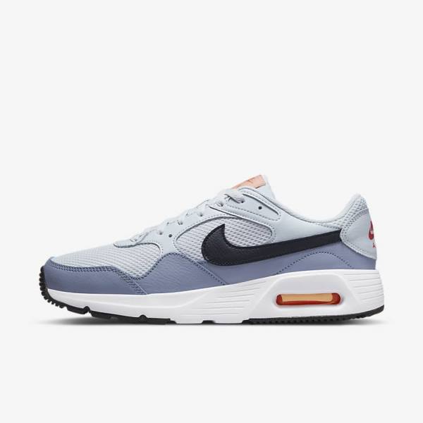 Scarpe Da Ginnastica Uomo Nike Air Max SC Platino Bianche Nere | NK796NZG