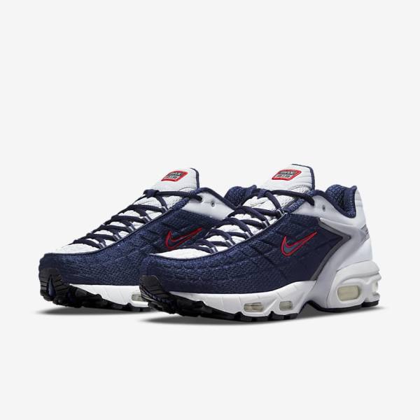 Scarpe Da Ginnastica Uomo Nike Air Max Tailwind V SP Blu Marino Platino Bianche Rosse | NK701BQN