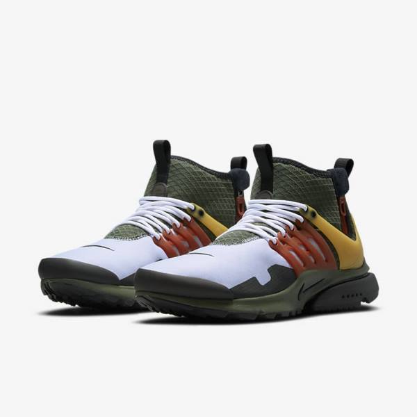 Scarpe Da Ginnastica Uomo Nike Air Presto Mid Utility Grigie Scuro Verdi Nere | NK672YMV