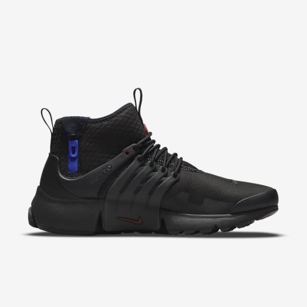 Scarpe Da Ginnastica Uomo Nike Air Presto Mid Utility Nere Grigie Scuro Blu Rosse | NK753LWV