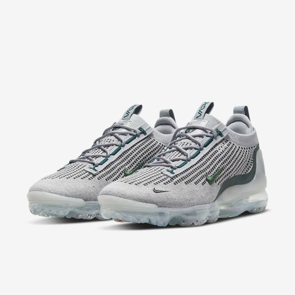 Scarpe Da Ginnastica Uomo Nike Air VaporMax 2021 FK SE Beige Chiaro Metal Argento Verde Acqua Scuro | NK795ART